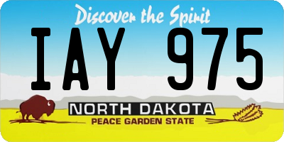 ND license plate IAY975