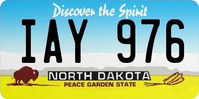 ND license plate IAY976