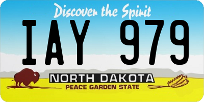 ND license plate IAY979