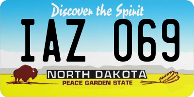 ND license plate IAZ069