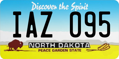 ND license plate IAZ095
