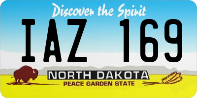 ND license plate IAZ169
