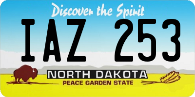 ND license plate IAZ253
