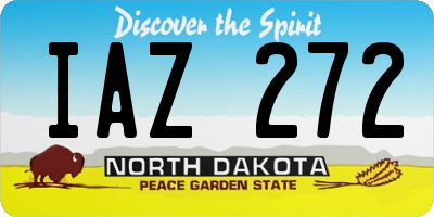 ND license plate IAZ272
