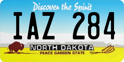 ND license plate IAZ284