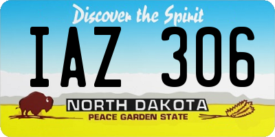 ND license plate IAZ306