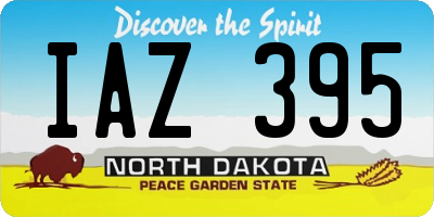 ND license plate IAZ395