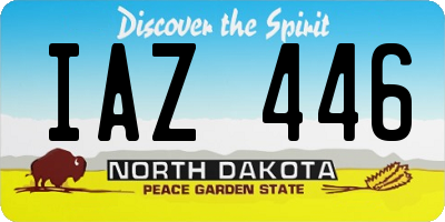 ND license plate IAZ446