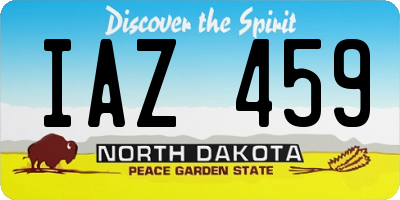 ND license plate IAZ459