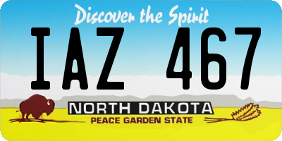 ND license plate IAZ467