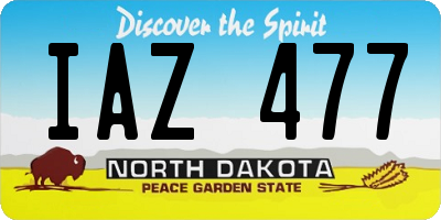 ND license plate IAZ477