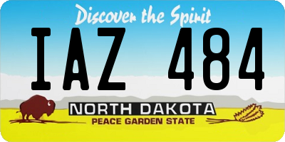 ND license plate IAZ484