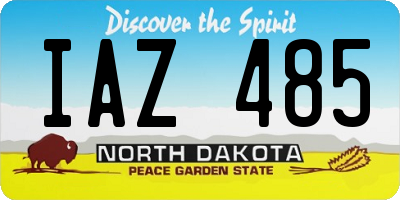 ND license plate IAZ485