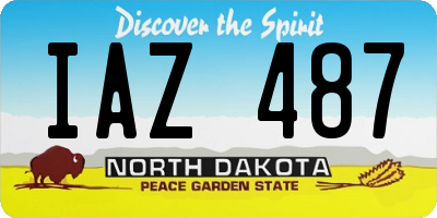 ND license plate IAZ487