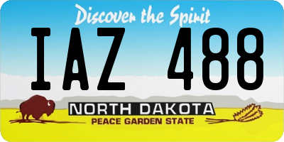 ND license plate IAZ488