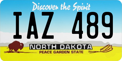 ND license plate IAZ489