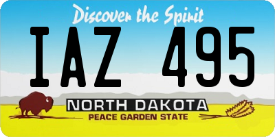 ND license plate IAZ495