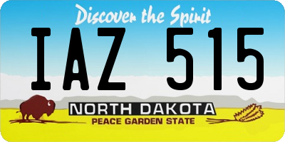 ND license plate IAZ515