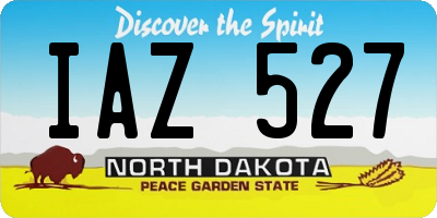 ND license plate IAZ527