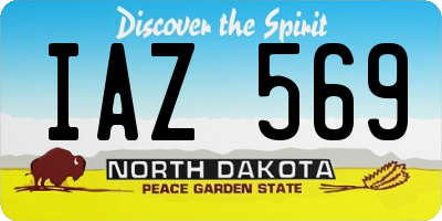 ND license plate IAZ569