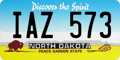 ND license plate IAZ573