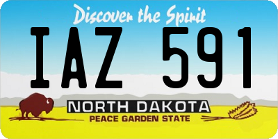 ND license plate IAZ591