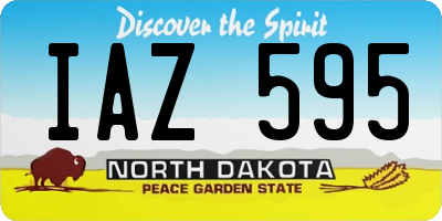 ND license plate IAZ595