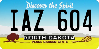 ND license plate IAZ604