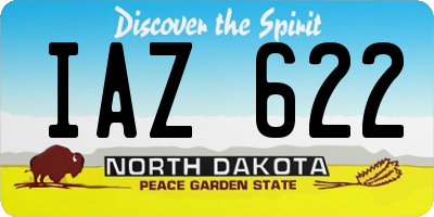 ND license plate IAZ622