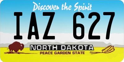 ND license plate IAZ627