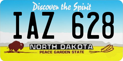 ND license plate IAZ628