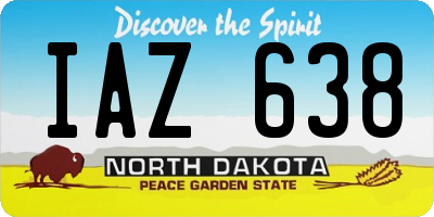 ND license plate IAZ638