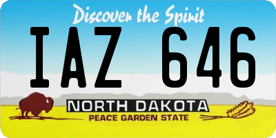 ND license plate IAZ646