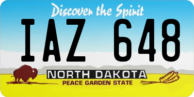 ND license plate IAZ648