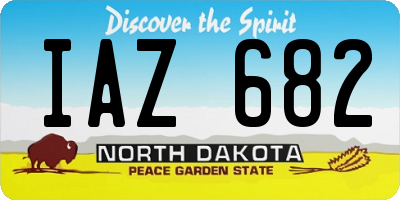ND license plate IAZ682