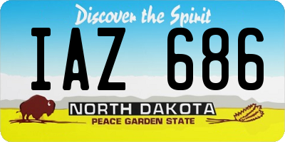 ND license plate IAZ686
