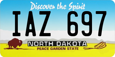 ND license plate IAZ697