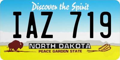 ND license plate IAZ719