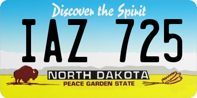 ND license plate IAZ725