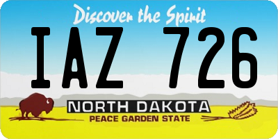 ND license plate IAZ726