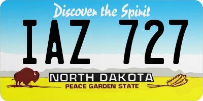 ND license plate IAZ727