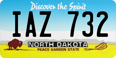 ND license plate IAZ732