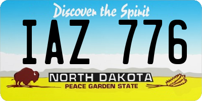 ND license plate IAZ776
