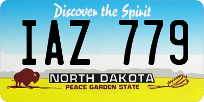 ND license plate IAZ779