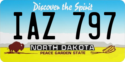 ND license plate IAZ797