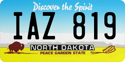 ND license plate IAZ819