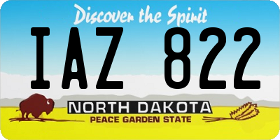 ND license plate IAZ822