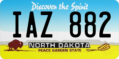 ND license plate IAZ882