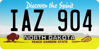 ND license plate IAZ904