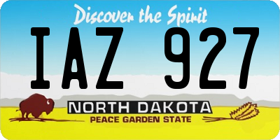 ND license plate IAZ927
